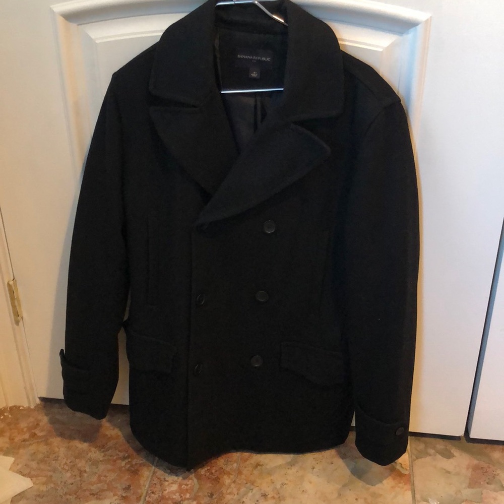 Mens Medium Peacoat Banana Republic